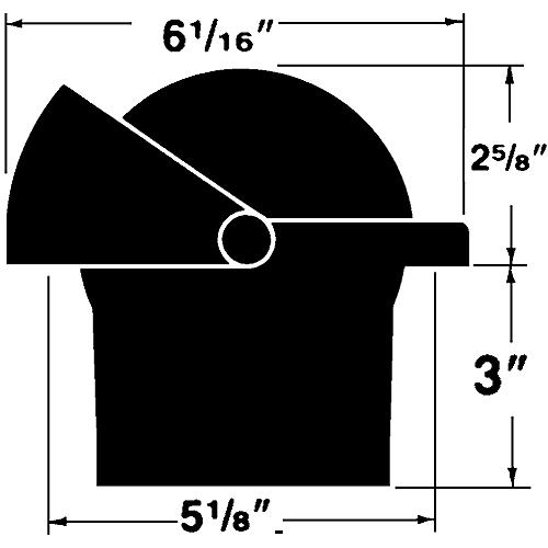 Navigator Compass, Flush Mt., Combi Dial, Black - Fn203 - 128-Fn203F1