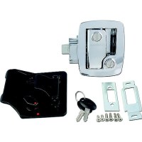 Bauer Entrance Lock Chrome W/Keys Chrome - 013-535 - 112-013535F1