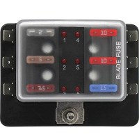 Cole Hersee 880022Bp Sd Ato Fuse Block, 6-Gang - 880022-Bp - 12-880022Bpf1