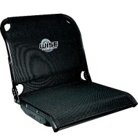 Wise 33741800 Aero X Boat Seat, Carbon Grey Mesh, Mid-Back - 3374-1800 - 144-33741800F1