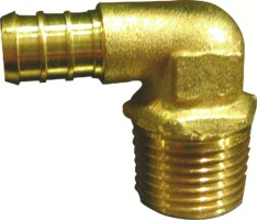 Bristol 49Nlcbxme33 Qestpex Male Elbow - 1/2 Barb X 1/2