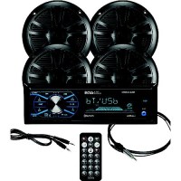 Boss Audio Mcbk634B64 Bluetooth Weatherproof Marine Receiver Package W/ 2 Pairs Of 6.5