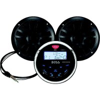 Boss Audio Mckgb350B6 Bluetooth® Black In-Dash Gauge Receiver Package W/ 6-1/2