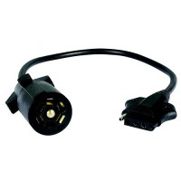 Optronics A57Wbp 7-Way Round Blade To 5-Way Flat Pin Connector Adapter 16