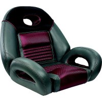 Springfield Marine 104094002 Pro Fishing Speed Seat Charcoal/Med. Gray/Burgundy - 1040940-02 - 169-104094002F1