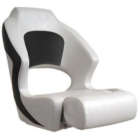 Springfield Deluxe Sport Flip Up Seat, White/Charcoal - 1043253 - 169-1043253F1