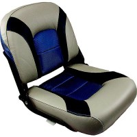 Springfield 10610791 Skipper Low Back Fold Down Seat, Blue & Gray - 1061079-1 - 169-10610791F1