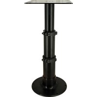 Springfield 1660230Blk 3-Stage Black Anodized Pedestal Set (Includes Square Table Mount And Base), 12-3/4