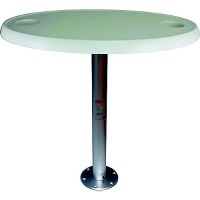 Dock Edge 1690206 Stowable Table Package, Oval Tabletop - 1690206 - 169-1690206F1