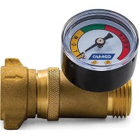 Camco Water Pressure Regulator W/Gauge - 40064 - 17-40064F1