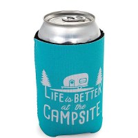 Camco 53249 Life Is Better At The Campsite Can Holder, Teal, Better At Campsite - 53249 - 17-53249F1