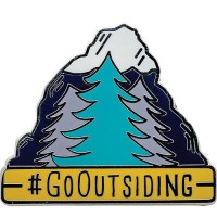 Camco 53262 Enamel Pin, Go Outsiding Trees - 53262 - 17-53262F1