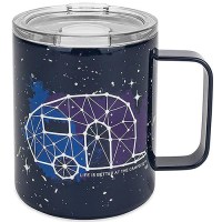 Camco 53310 Stainless Steel Mug With Lid, Navy - 53310 - 17-53310F1