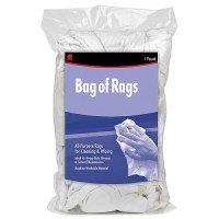 Buffalo Recycled White Sweatshirt Wipers 1 Lb. Bag - 10481 - 199-10481F1
