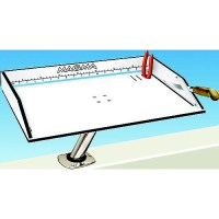 Magma Black And White Bait/Filet Mate Table With Levelock All Angle Adjustable Fish Rod Holder Mount, Built-In Ruler, And Knife & Pliers Slots - T10-312B - 214-T10312Bf1