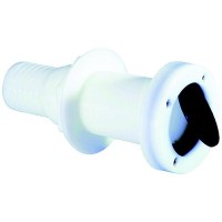 Attwood Thru Hull Scupper For Hose, White - 1-1/2