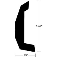 Rigid Vinyl Rub Rail, Black, 1-7/8