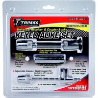 Trimax Sxtm3123 Stainless Steel Universal Receiver & Coupler Lock Set - Sxtm3123 - 255-Sxtm3123F1