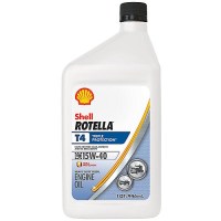 Shell 550049483 Rotella® T4 Triple-Protection® Heavy-Duty Diesel Motor Oil, 15W-40, Qt. - 550049483 - 258-550049483F1