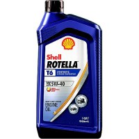 Shell 550049479 Rotella® T6 Synthetic Heavy Duty Diesel Engine Oil, 5W-40, Qt - 550049479 - 258-550049479F1