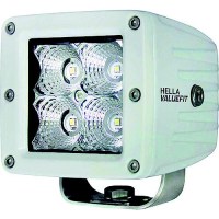 Hella 357204041 Valuefit Cube 4 Led Spot Light Kit, White - 357204041 - 265-357204041F1