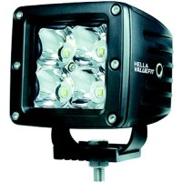 Hella 357204031 Valuefit Cube 4 Led Spot Light Kit, Black - 357204031 - 265-357204031F1