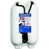 Taylor 2Pk Boatguard Fenders W/Fender Line, White, 5