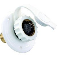 Jr Products 62145 White Plastic Rv City Water Flange - 62145 - 342-62145F1