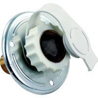 Jr Products 62185 Metal Rv City Water Flange - 62185 - 342-62185F1