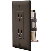 Blk Dual Outlet W/Cov-Plate Self Contained - S817 - 350-S817F1