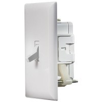Wht Wall Switch W/Cov-Plate Self Contained - S821 - 350-S821F1