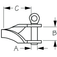 Sea-Dog 140178 Twisted Stainless Steel D-Shackle, 5/16