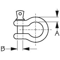Galvanized Anchor Shackle 1/2