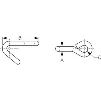 Sea-Dog 195310 Reefing Hook - 195310-1 - 354-1953101F1