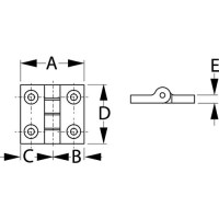 Butt Hinges, Pr. - 202581-1 - 354-2025811F1