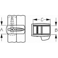 Stainless Pontoon Gate Latch - 221880-1 - 354-2218801F1