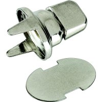 Sea-Dog 2991171 Snap Turn Buckle - 2 Prong Clinch & Back Plate, Nickel Plated Brass, 2 Sets - 299117-1 - 354-2991171F1
