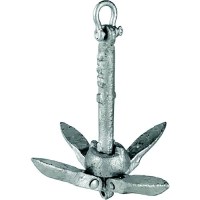 Seadog 318005 Folding Grapnel Anchor, 5.5 Lbs. Anchor, A:1/2