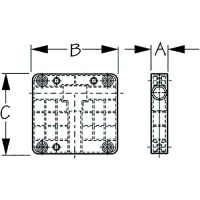 Sea-Dog 3271501 Rail Mount Motor Bracket, 8 Hp (2-Cycle Only) A: 1-9/16