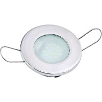 Sea-Dog 4042303 Led Spring Mount 12V Overhead Light, Stainless Bezel W/Clear Lens - 404230-3 - 354-4042303F1