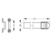 Heavy Battery Box Strap - 415082-1 - 354-4150821F1