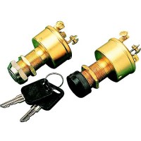 Brass 3-Position Key Switch - 420350-1 - 354-4203501F1
