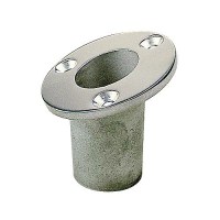 Seadog 491713 Flush Mount 25 Degree Flag Pole Socket | #12 Fastener | Investment Cast 316 Stainless - 491713-1 - 354-4917131F1