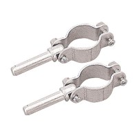 Zinc Plated Steel Clamp-On Oar Lock, Pair, 1/2