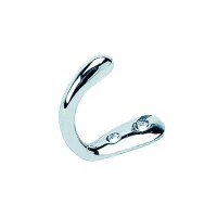 Sea-Dog 6715001 Single Coat Hook - Small, Chromme/Brass, Pr. - 671500-1 - 354-6715001F1