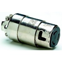 Hubbell Nickel Plated Brass Heat Resistant 50A Connector Body - Hbl63Cm64 - 36-Hbl63Cm64F1