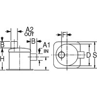 Centek 1500018 Vernalift Side In/Top Out Muffler - 1500018 - 383-1500018F1