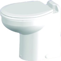 Raritan 231Hf012 Marine Elegance™ Straight Back, Pressurized Fresh Water, Low Profile 12V Toilet, White - 231Hf012 - 78-231Hf012F1