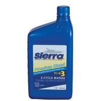 Sierra 1895002 Blue Premium Tc-W3 2 Cycle Engine Oil, Qt. - 18-9500-2 - 47-1895002F1