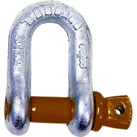 Hot Galvanized D Shackle, 1/2